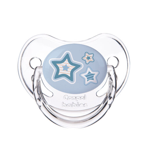 CANPOL BABIES CHUPETE SILICONA ANATOMICO 6-18M NEWBORN BLUE STARS
