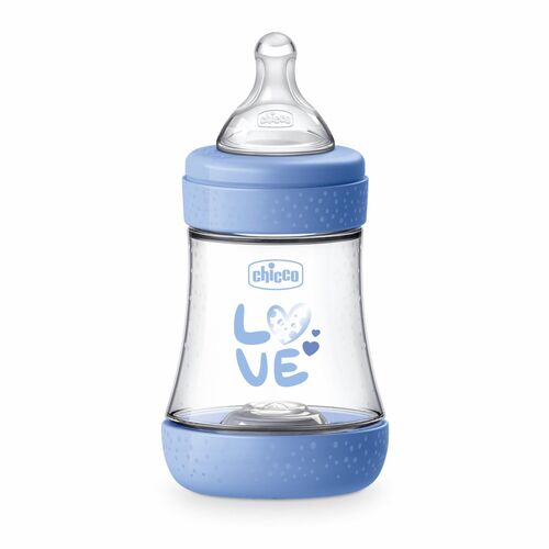 CHICCO BIBERON PERFECT5 0M+ 150ML SIL AZUL