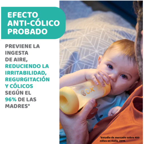 CHICCO BIBERON PERFECT5 0M+ 150ML SIL AZUL