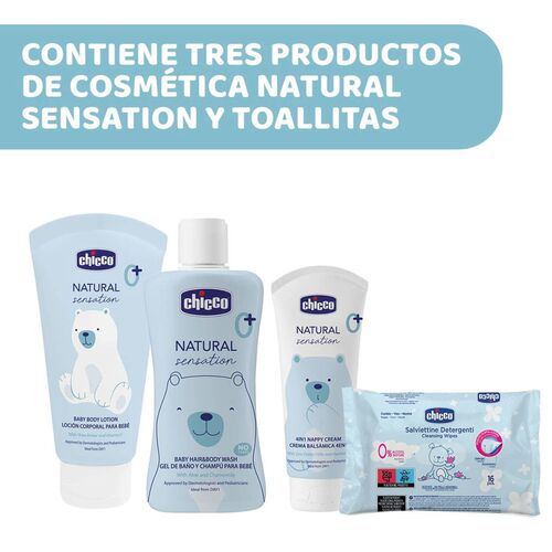 CHICCO SET REGALO NS BOLSA PIQUE ROSA