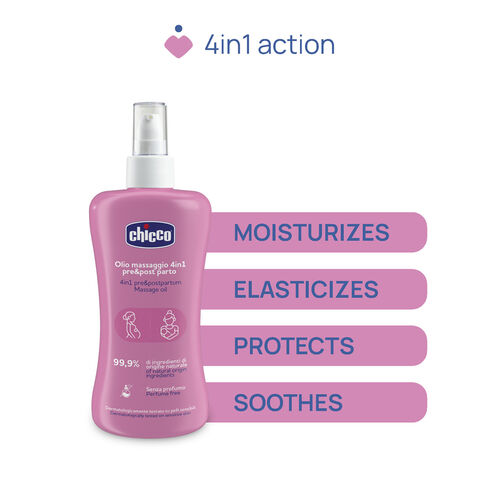 CHICCO ACEITE MASAJE 4 PRE/POST PARTO 4 EN 1