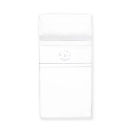 INTERBABY TRIPTICO CUNA CABALLITO BCO/GRIS