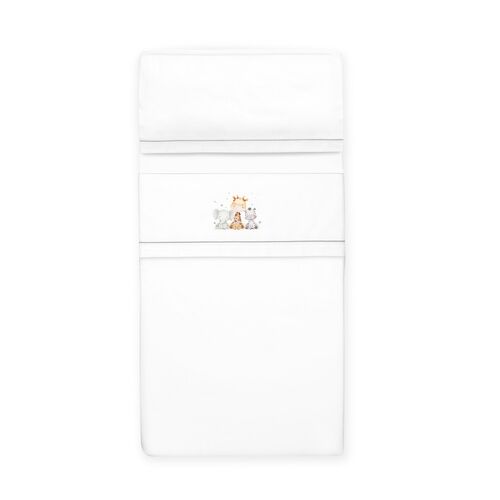 INTERBABY TRIPTICO CUNA JIRAFA/ELEFANTE BCO/GRIS
