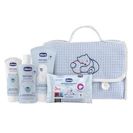 CHICCO SET REGALO NS BOLSA PIQUE AZUL
