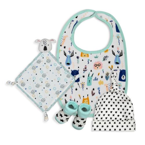 INTERBABY SET REGALO KOALA BCO/VERDE