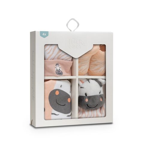 INTERBABY SET REGALO CEBRA BCO/ROSA