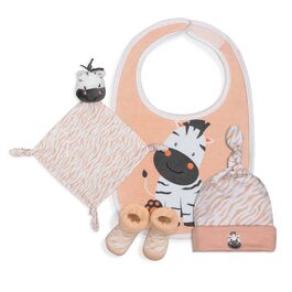 INTERBABY SET REGALO CEBRA BCO/ROSA