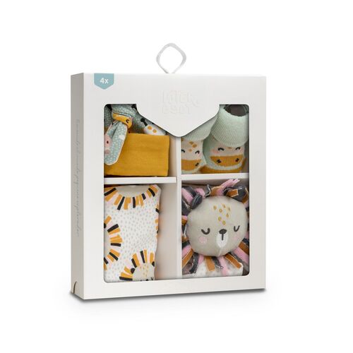 INTERBABY SET REGALO LEON BCO/GRIS
