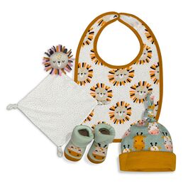 INTERBABY SET REGALO LEON BCO/GRIS