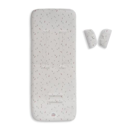 INTERBABY COLCHONETA UNIVERSAL BOTANICO GRIS