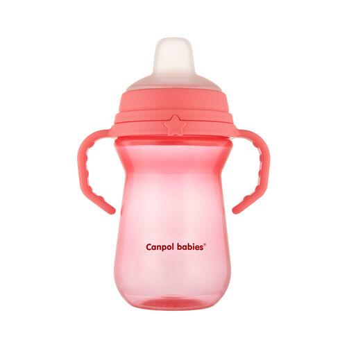 CANPOL BABIES TAZA SPOUT FIRSTCUP 250ML PINK