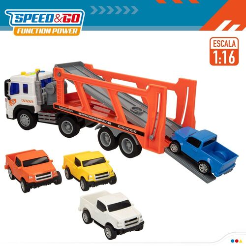 SPEED&GO CAMION PORTACOCHES FRICCION