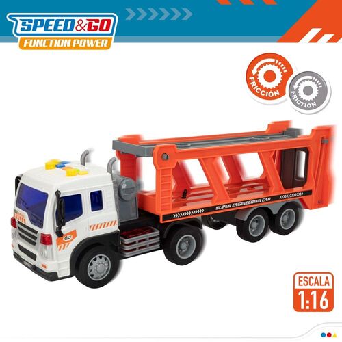SPEED&GO CAMION PORTACOCHES FRICCION