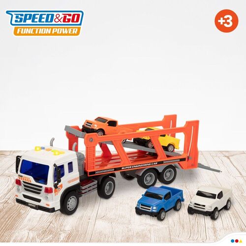 SPEED&GO CAMION PORTACOCHES FRICCION