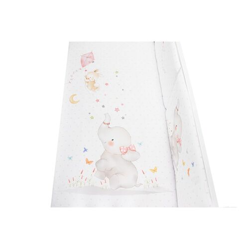 INTERBABY 2P NORDICO ELEFANTE ROSA