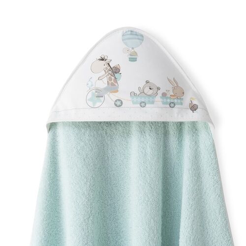 INTERBABY CAPA BAÑO JIRAFA BICICLETA VERDE