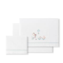 INTERBABY TRIPTICO CUNA JIRAFA BICICLETA BCO/VERDE