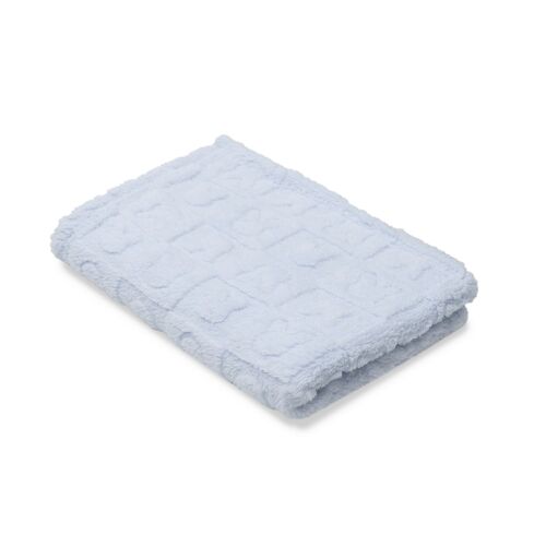INTERBABY MANA SHERPA 80X110 GRABADA CONEJITOS AZUL