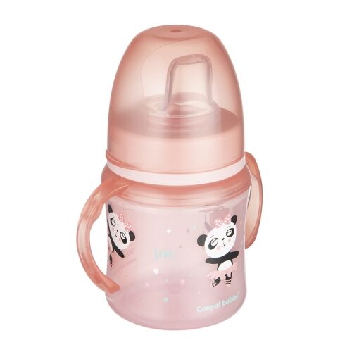 CANPOL BABIES TAZA EXOTIC ANIMALS PANDA 120ML ROSA