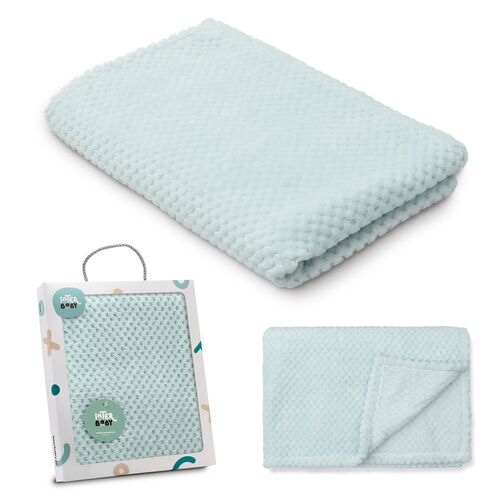 INTERBABY MANTA POPCORN 80X110 VERDE