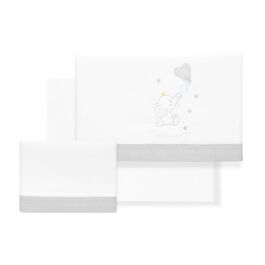 INTERBABY TRIPTICO CUNA ELEFANTE GLOBO CORAZON BCO/GRIS