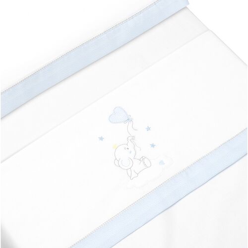 INTERBABY TRIPTICO CUNA ELEFANTE GLOBO CORAZON BCO/AZUL