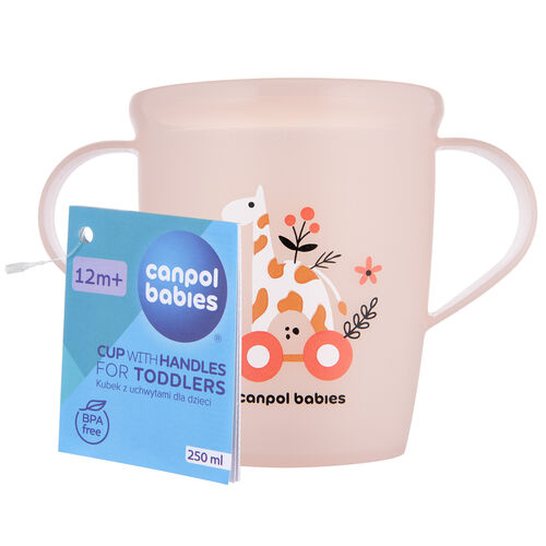 CANPOL BABIES TAZA CON ASAS TODDLERS 250ML TOYS CORAL