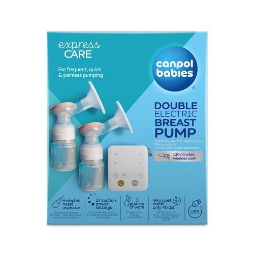 CANPOL BABIES SACALECHE DOBLE+ASPIRADOR NASAL