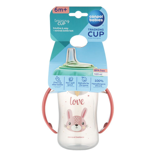 CANPOL BABIES TRAINING CUP SPOUT 320 ML CUTE ANIMALS