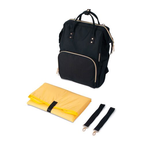 CANPOL BABIES MUM BACKPACK BLACK MOCHILA