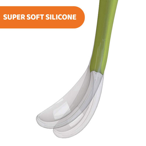 CHICCO CUCHARA EASY MEAL SILICONA AZUL 6M+