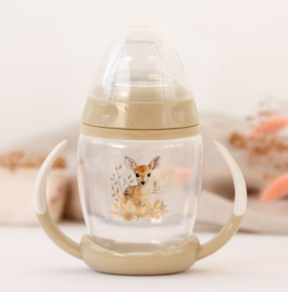 KIOKIDS TAZA APRENDIZAJE 270 ML STEP 1 CIERVO BEIG