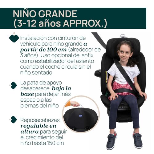 CHICCO SILLA AUTO EVERONE I-SIZE BLACK