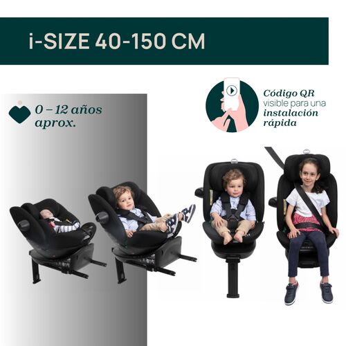 CHICCO SILLA AUTO EVERONE I-SIZE BLACK