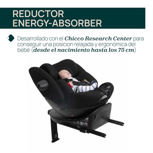 CHICCO SILLA AUTO EVERONE I-SIZE BLACK