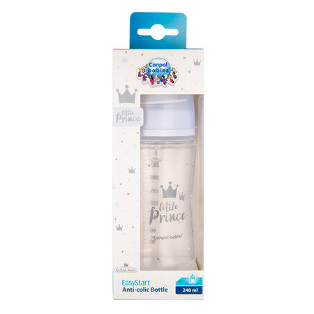 CANPOL BABIES BIBERON ROYAL BABY AZUL 240 ML