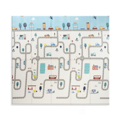 INTERBABY ALFOMBRA JUEGOS-GATEO COCHES