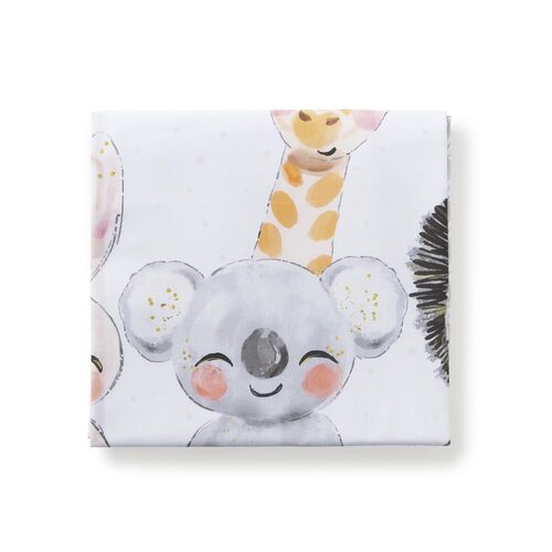 INTERBABY 2 PZAS NORDICO ANIMALS ACUARELA GRIS