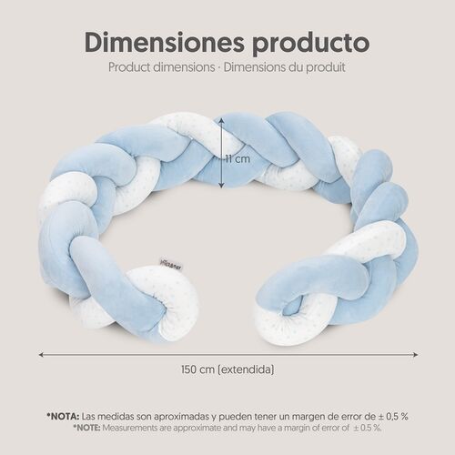 INTERBABY CHICHONERA TRENZADA UNIVERSO AZUL