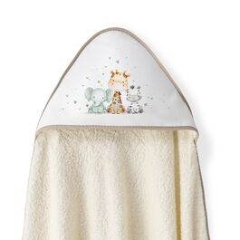 INTERBABY CAPA BAÑO JIRAFA ELEFANTE BEIG