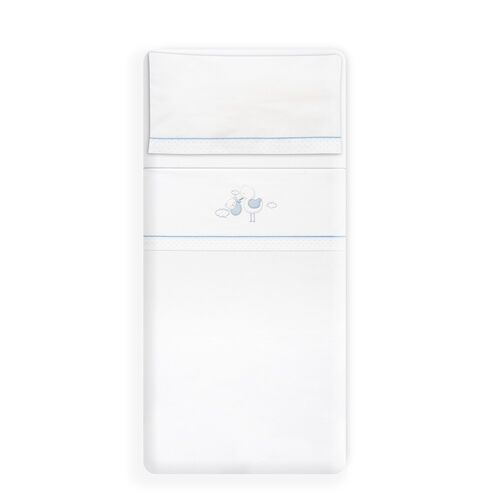 INTERBABY TRIPTICO MINICUNA CIGUEÑA AZUL