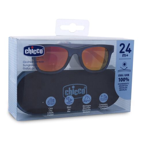 CHICCO GAFA SOL LENTES ESPEJO AZUL 24 M+