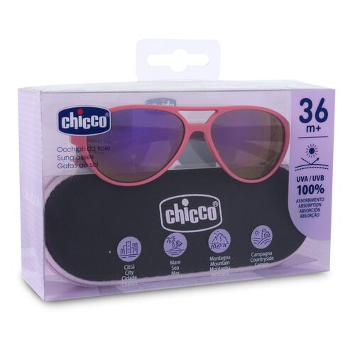 CHICCO GAFAS DE SOL LENTES ESPEJO ROSA 36M+