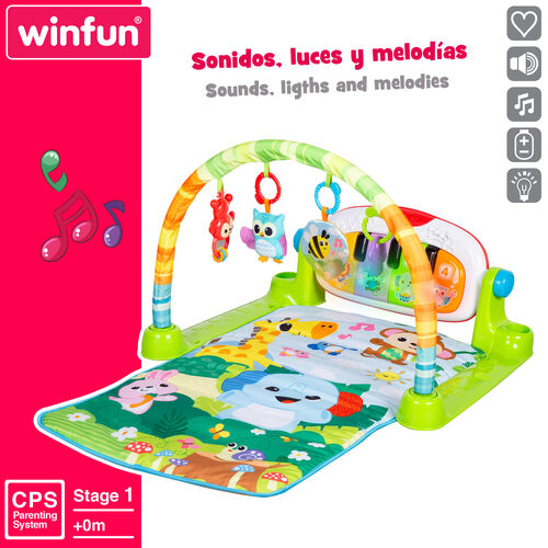WINFUN ALFOMBRA GIMNASIO MUSICAL ANIMALES