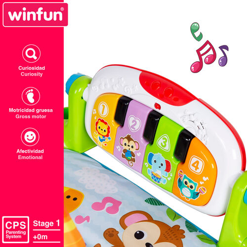 WINFUN ALFOMBRA GIMNASIO MUSICAL ANIMALES