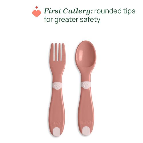 CHICCO SET ALIMENTACION OSITO 12M+ ROSA