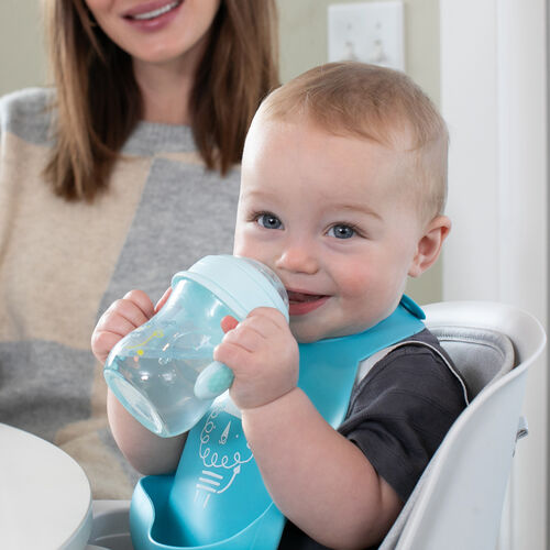 CHICCO VASO TRANSICION 4M+ AZUL 200ML