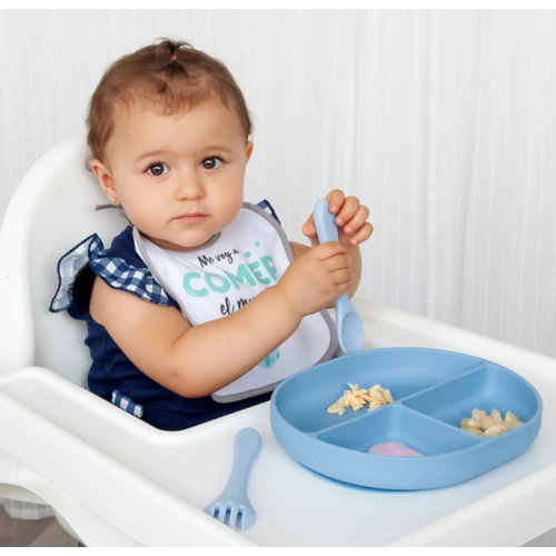 KIOKIDS SET VAJILLA AZUL 3U