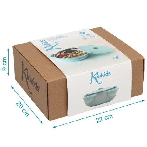 KIOKIDS CUENCO TERMICO 450 MOL ACERO INOXIDABLE AZUL
