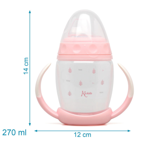 KIOKIDS TAZA APRENDIZAJE 270ML STEP 1 ROSA